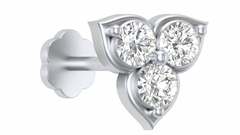 18K Gold & Diamond Stud Nose Pin KRC80165