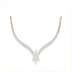 18K Gold & Diamond Floral Mangalsutra For Women KRL90125
