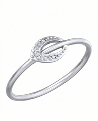 18K Gold & Diamond Dailywear Ring For Women KRB10474