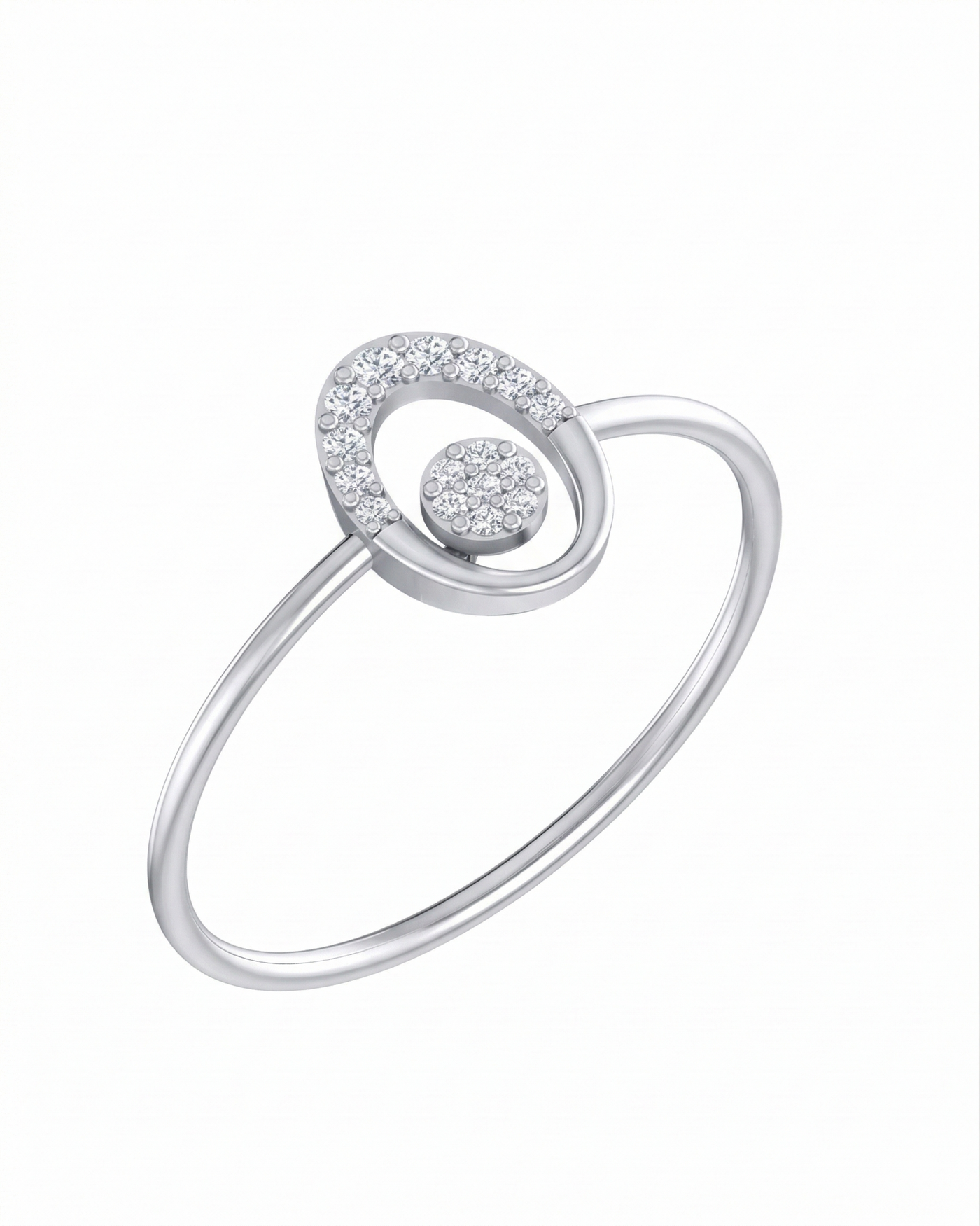 Gold & Diamond Dailywear Ring For Women KRB10074
