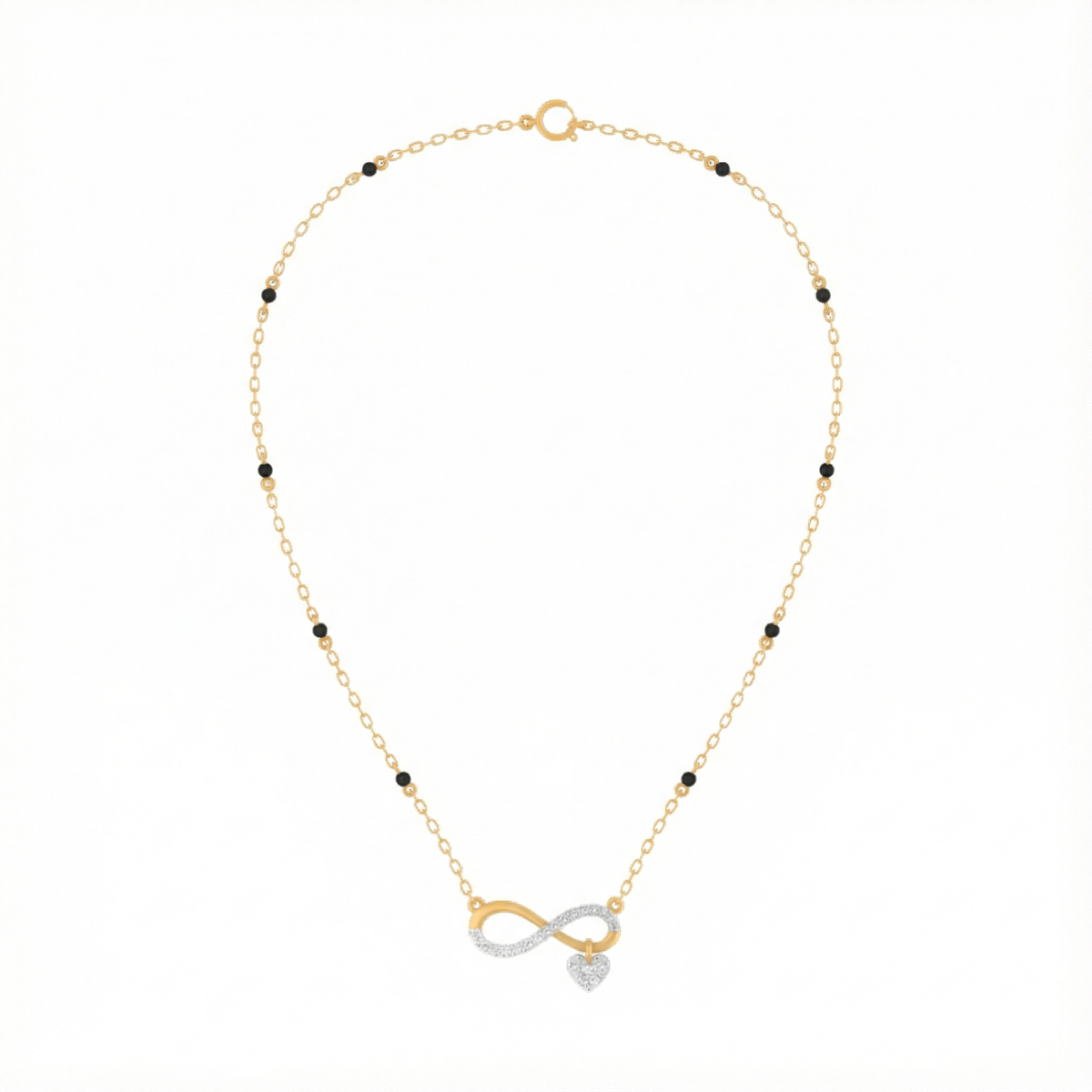 18K Gold & Diamond Mangalsutra For Women KRE90107