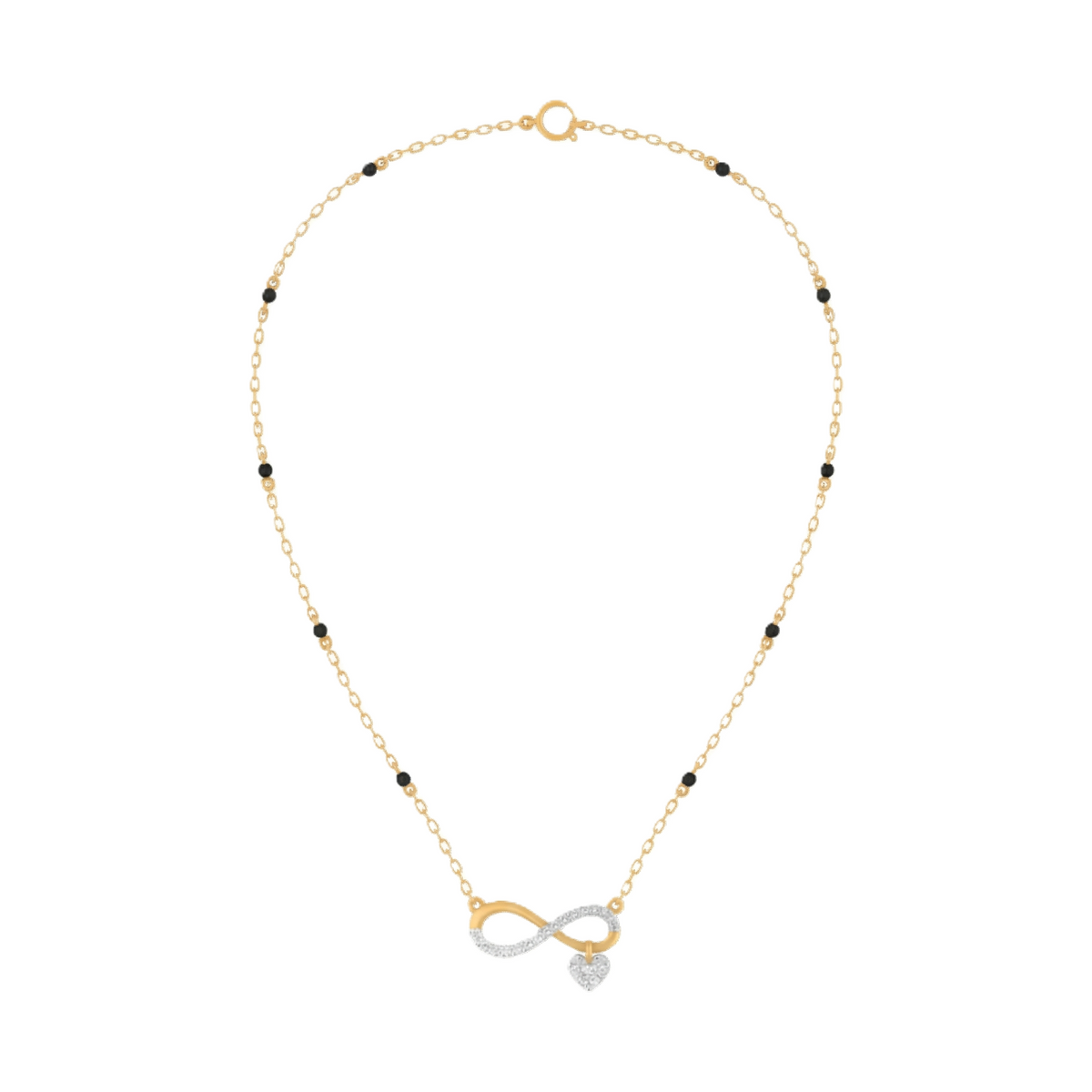 Gold & Diamond Mangalsutra For Women KRC50106