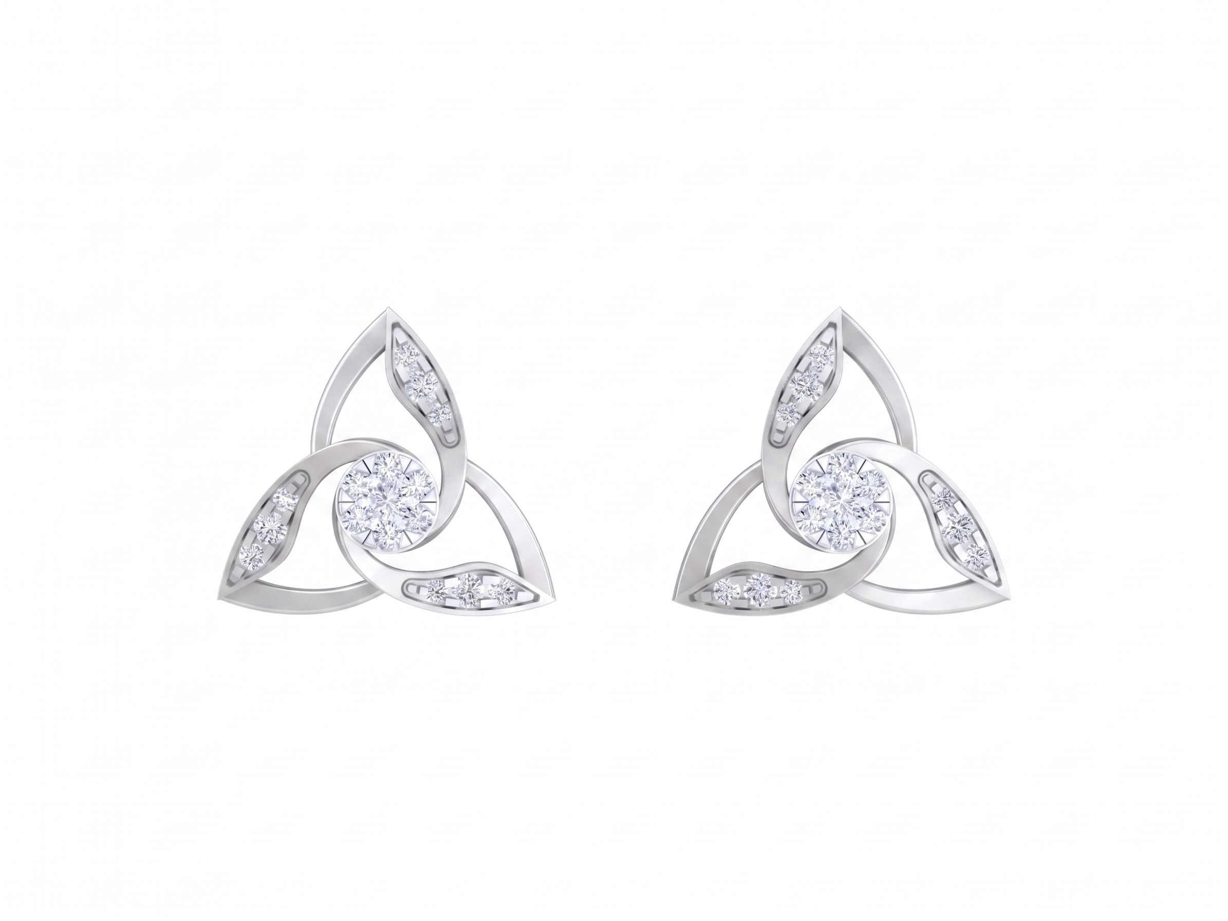 White Gold Diamond Earring | under 40k 