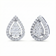 18K Gold & Diamond Women Stud Earring KRB40027E