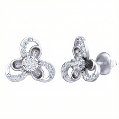 18K Gold & Diamond Women Stud Earring KRB40073E