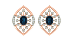 Rose Gold Diamond Earring | under 40k 