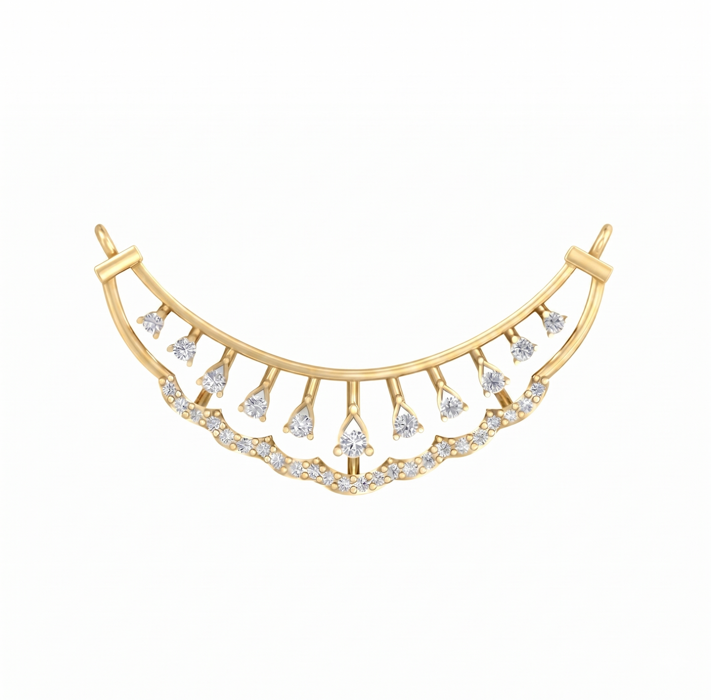 Gold & Diamond Bridal Mangalsutra For Women KRC50088