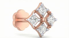 18K Gold & Diamond Stud Nose Pin KRA50062