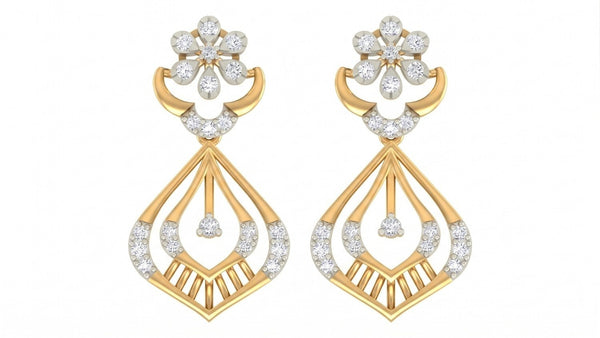 Gold & Diamond Women Drop Earring KRC60105E