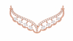 Gold & Diamond Bridal Floral Mangalsutra For Women KRC50168