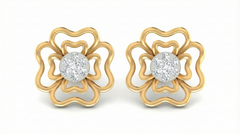 18K Gold & Diamond Women Stud Earring KRA40133E