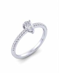 18K Gold & Diamond Engagement Ring For Women KCDK00061