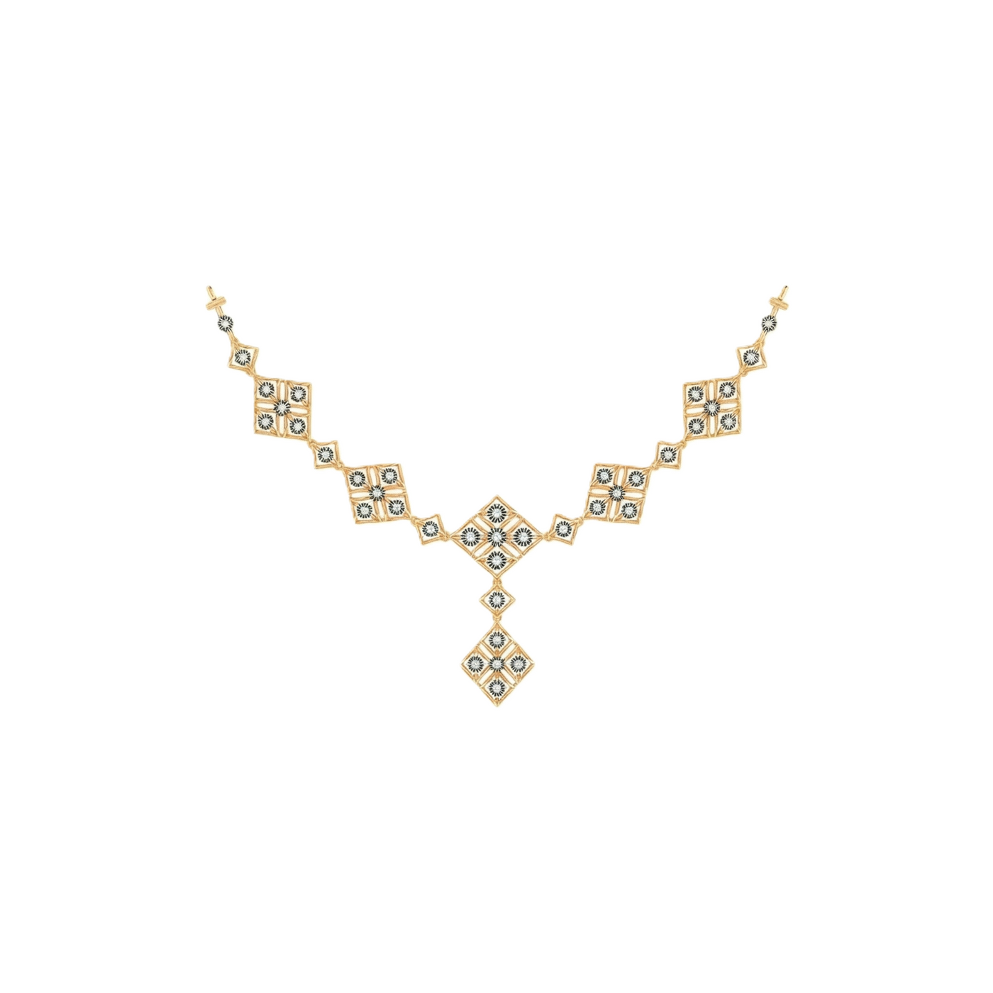 Gold & Diamond Necklace Set KRC60131