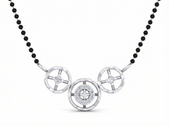 18K Gold & Diamond Beaded Mangalsutra For Women KSK192