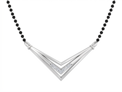 Gold & Diamond Modern Mangalsutra For Women KRC50041