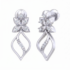 White Gold Diamond Earring | under 40k 