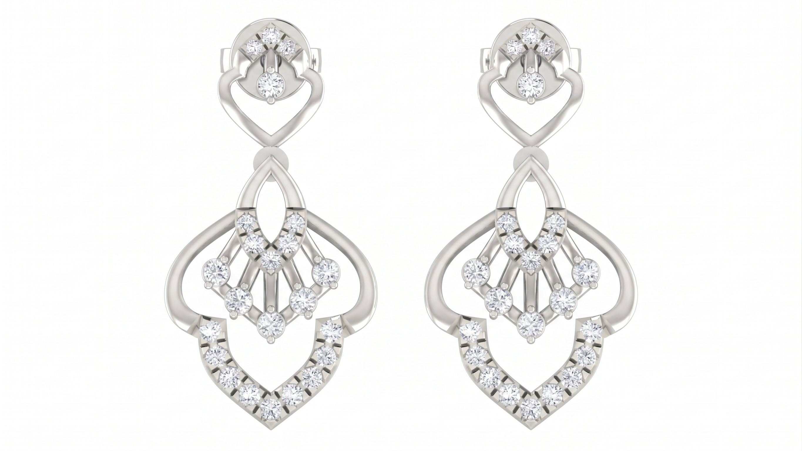 White Gold Diamond Earring | under 40k 