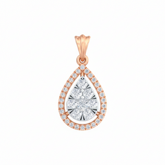 18K Gold & Diamond Partywear Pendant Set KRB40027P