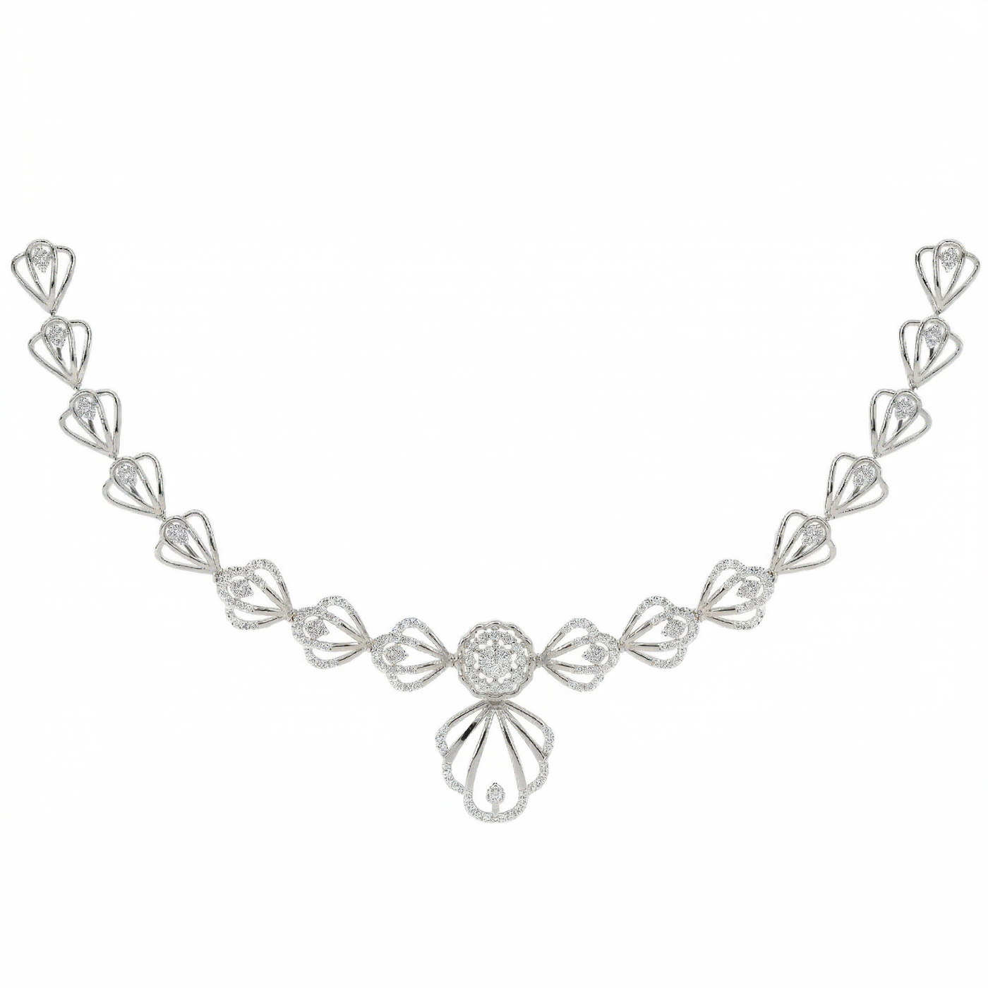 14K Gold & Diamond Dailywear Necklace Set KRH44033N