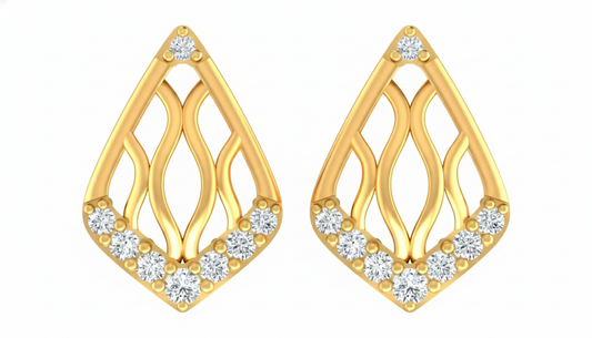 18K Gold & Diamond Women Stud Earring KRA40168E