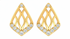 18K Gold & Diamond Women Stud Earring KRA40168E