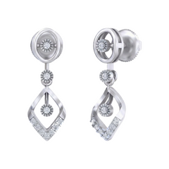 सोना और हीरा महिलाओं के ड्रॉप इयररिंग KRC60158E