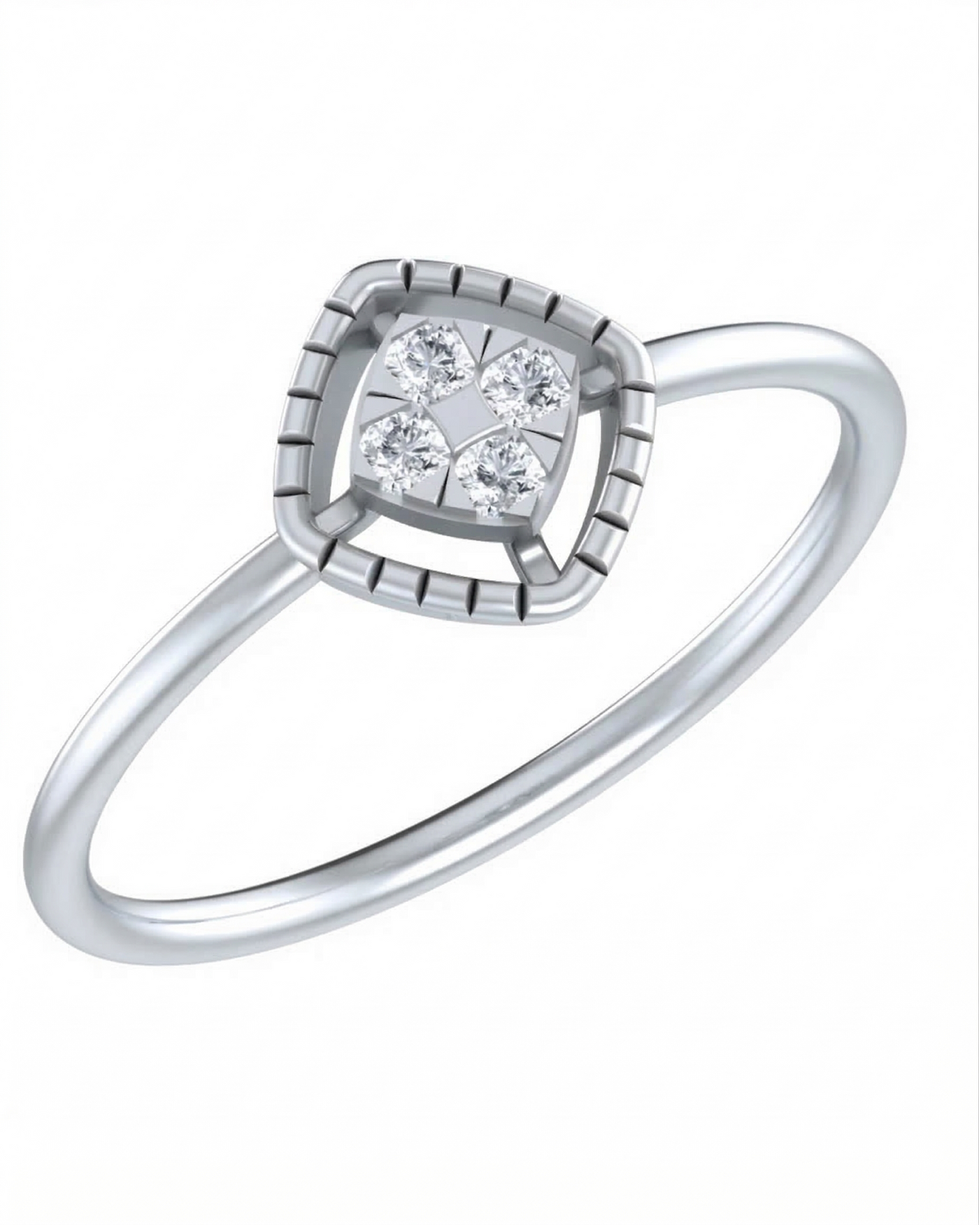 Gold & Diamond Dailywear Ring For Women KRC10259