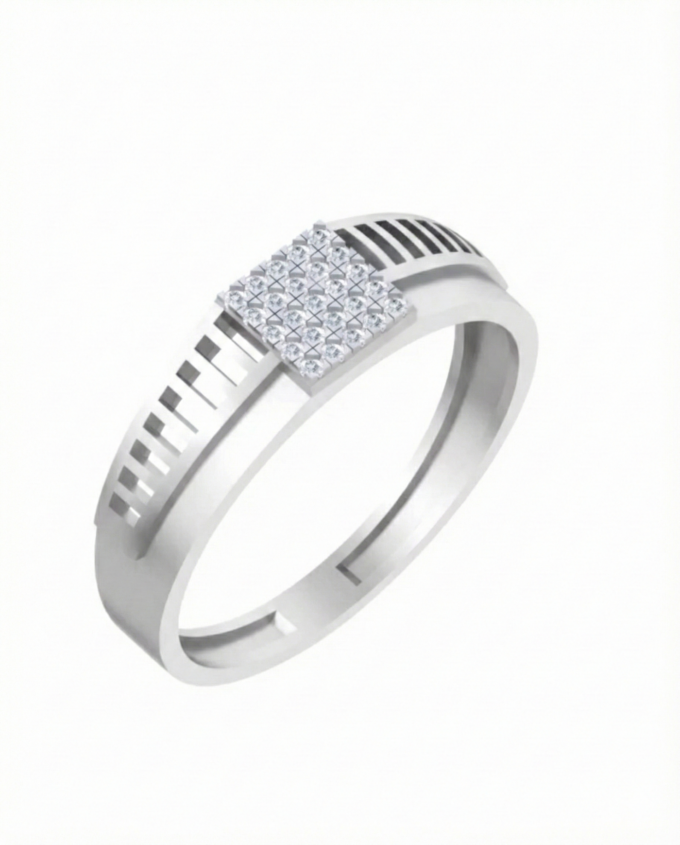 Gold & Diamond Band Ring For Men KRC20031
