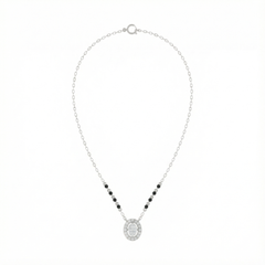 18K Gold & Diamond Beaded Mangalsutra For Women KRE90100