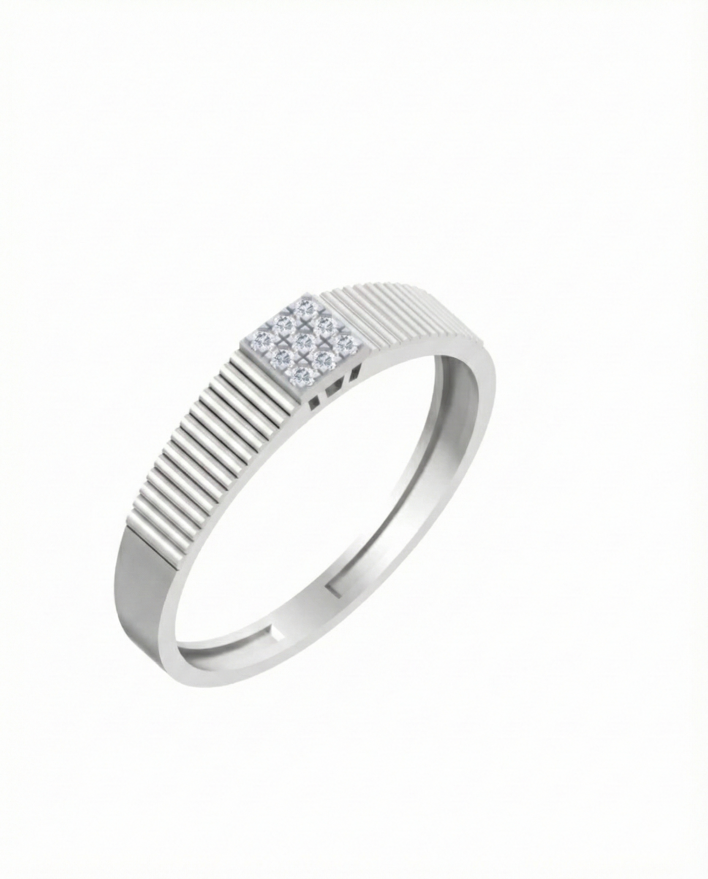 Gold & Diamond Band Ring For Men KRC20035