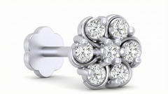 18K Gold & Diamond Stud Nose Pin KRA50024