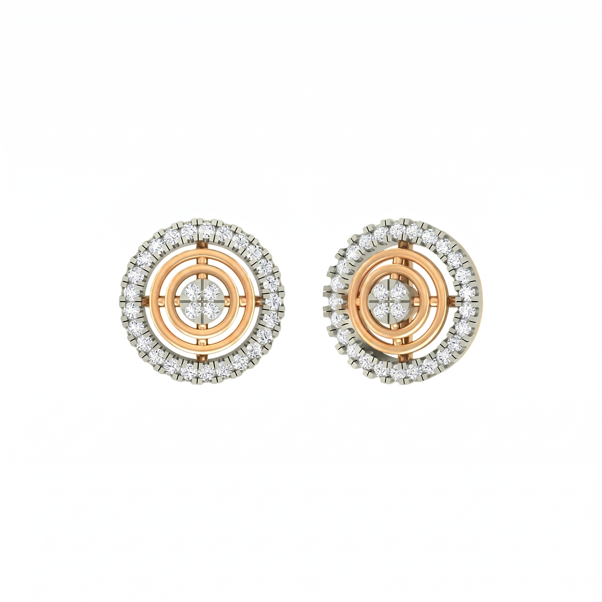 Yellow  Gold Diamond Earring | under 40k 