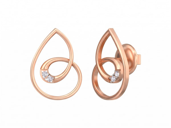 Gold & Diamond Dailywear Women Earring | KRC30139 | Kesav Diamond