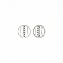 18K Gold & Diamond Women Stud Earring KER-142