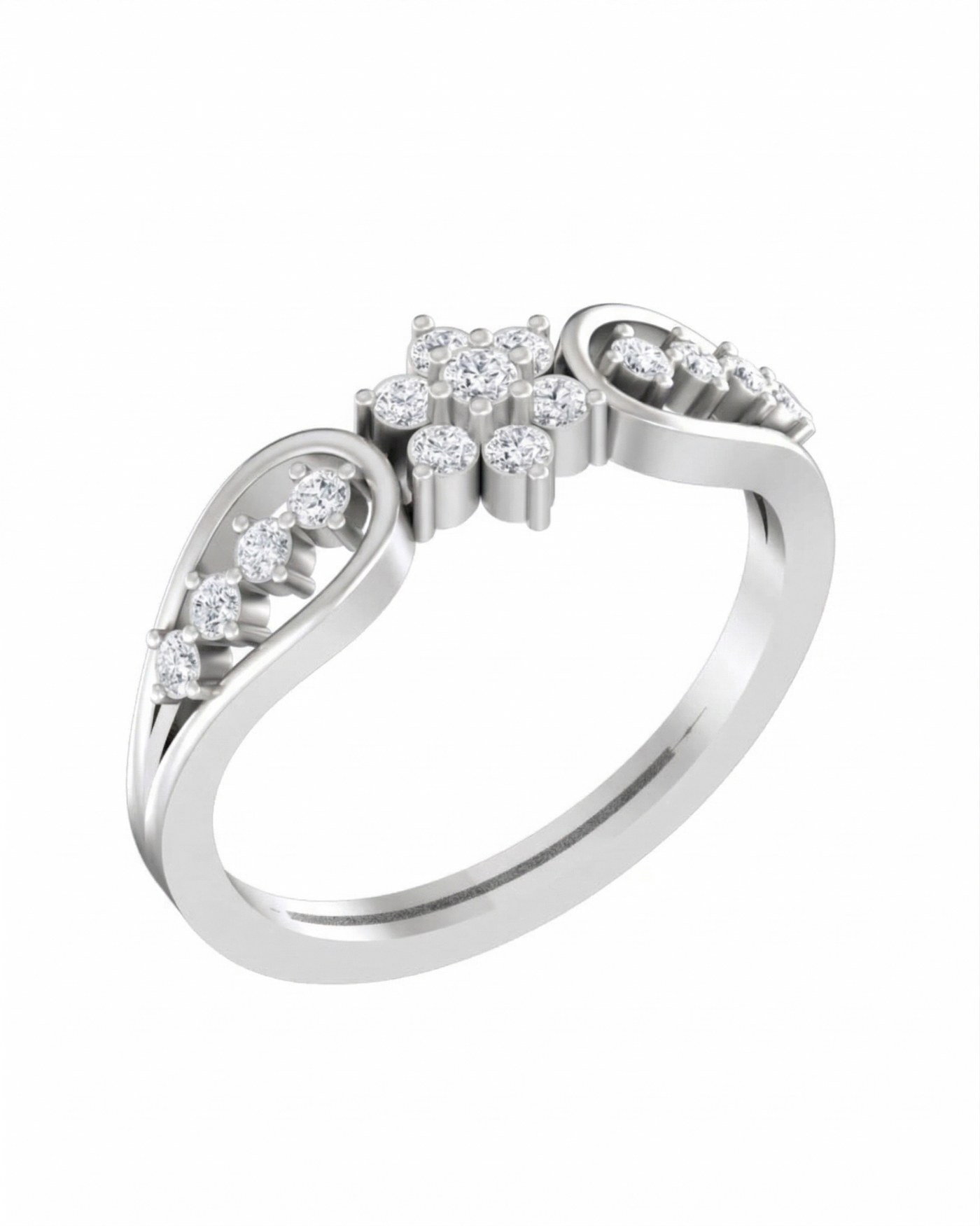 Gold & Diamond Engagement Ring For Women KRC10594