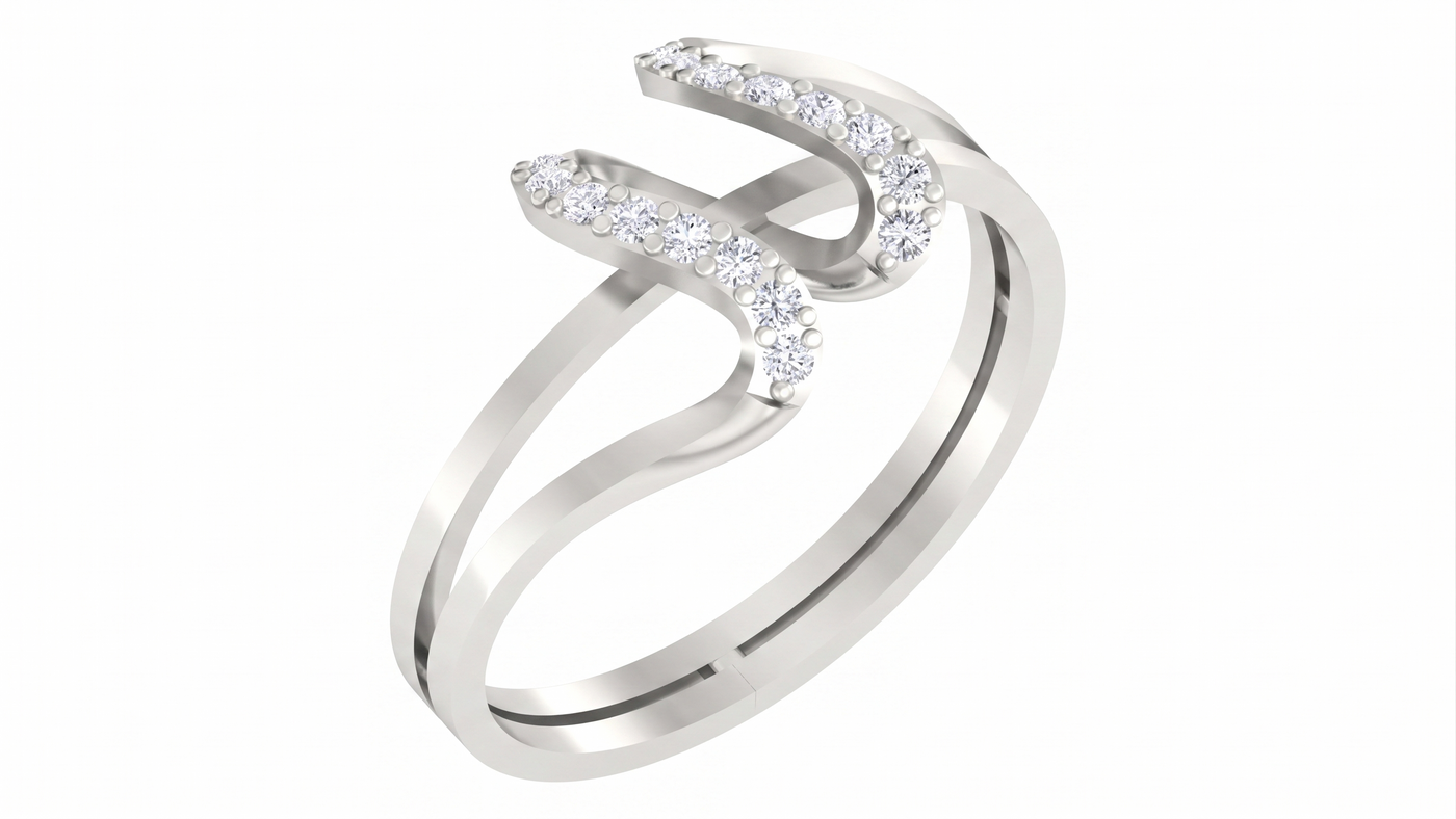 Gold & Diamond Ring For Women KRC10315