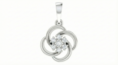 18K Gold & Diamond Pendant Set KRA40165P