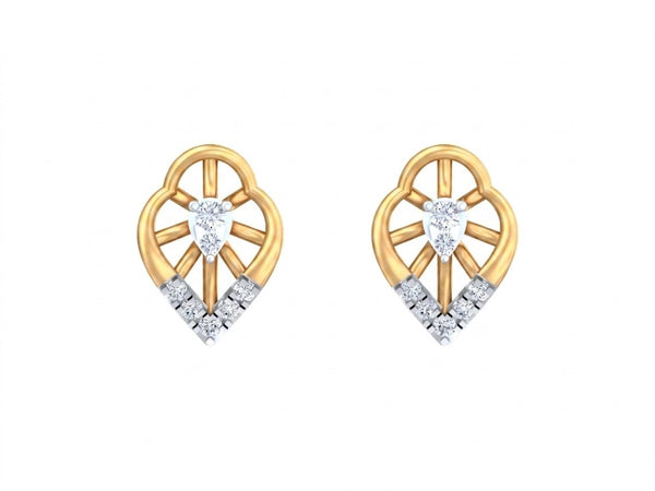 Gold & Diamond Dailywear Women Stud Earring KRB30213