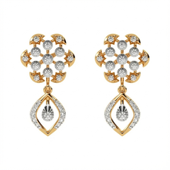 14K Gold & Diamond Women Dangler Earring KRH44034E