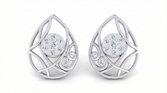 18K Gold & Diamond Women Stud Earring KRA40177E