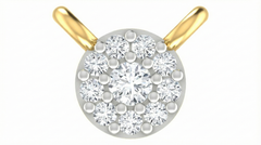 18K Gold & Diamond Round Mangalsutra For Women KRA90148