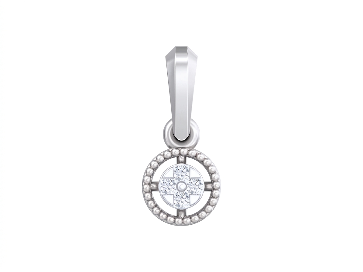 Gold & Diamond Round-Shaped Pendant KRB40208