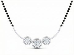 18K Gold & Diamond Beaded Mangalsutra For Women KSK200