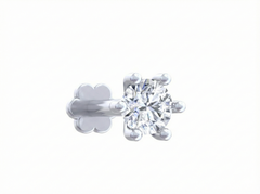 18K Gold & Diamond Stud Nose Pin KRK50248