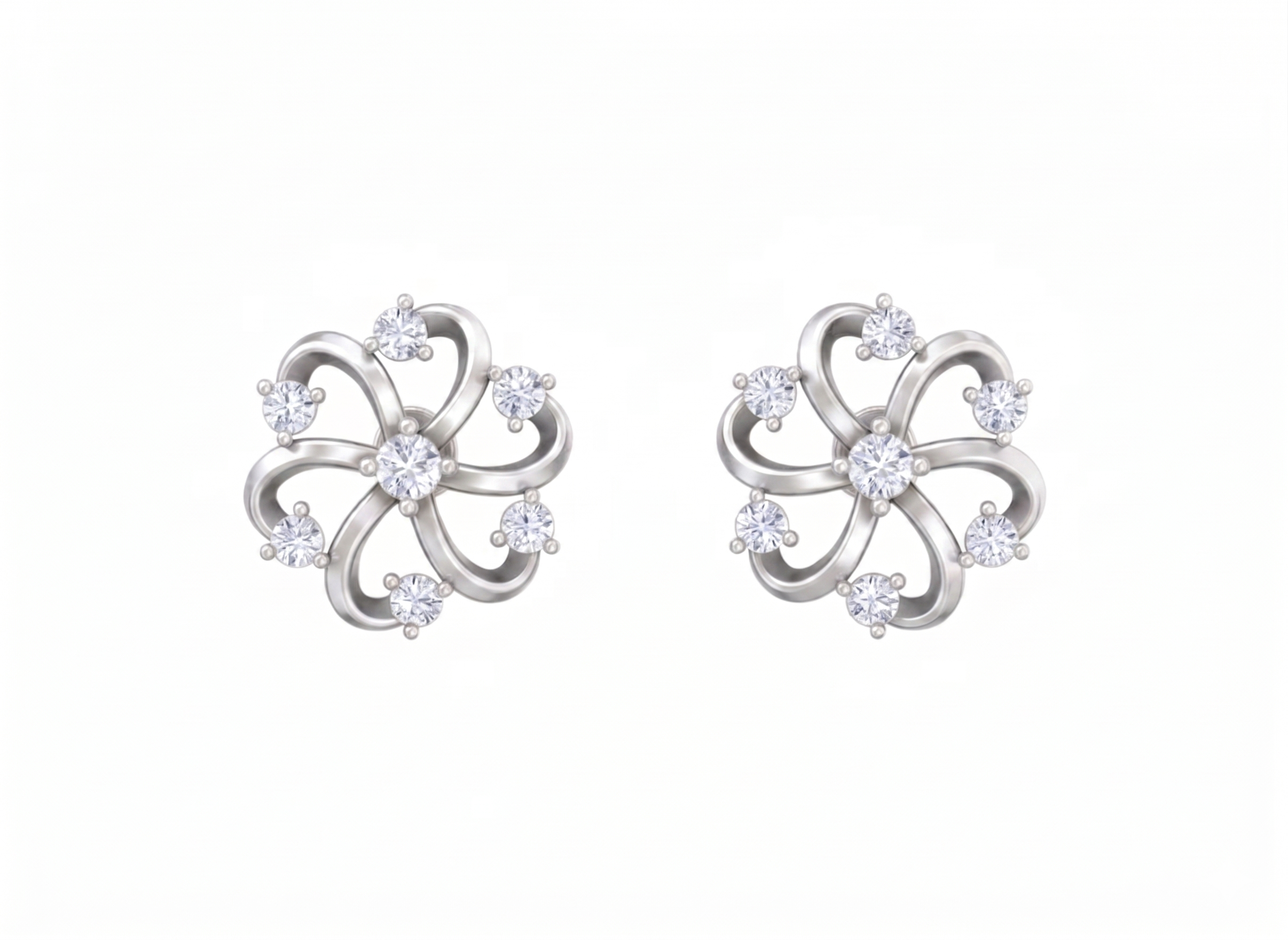 White Gold Diamond Earring | under 40k 