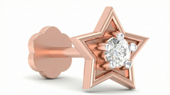 18K Gold & Diamond Stud Nosepin KRA50007