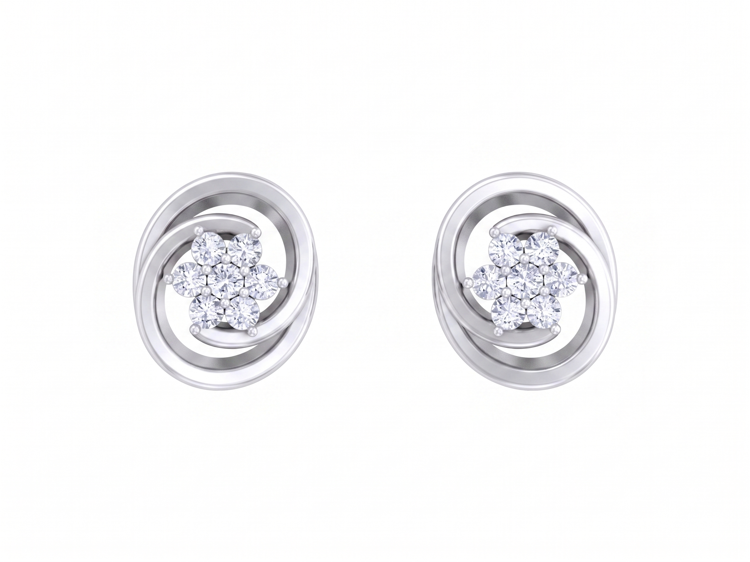 White Gold Diamond Earring | under 40k 
