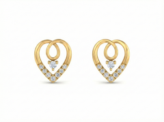 18K Gold & Diamond Women Stud Earring KRK30031