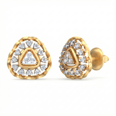 18K Gold & Diamond Women Stud Earring KRB40074E