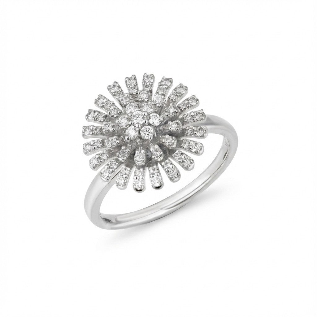Gold & Diamond Ring For Women R0235OMYD0004